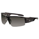 Skullerz Dagr Safety Glasses, Black Frame-smoke Lens, Nylon-polycarb