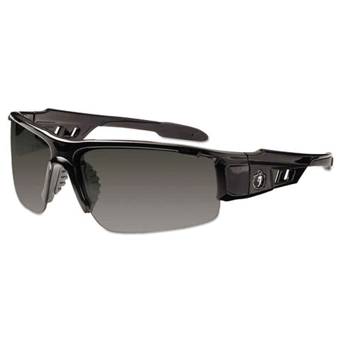 Skullerz Dagr Safety Glasses, Black Frame-smoke Lens, Nylon-polycarb