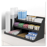 Extra Large Coffee Condiment And Accessory Organizer,24 X 11 4-5 X 12 1-2, Black