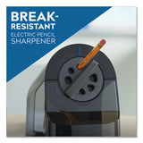 Model 1670 School Pro Classroom Electric Pencil Sharpener, Ac-powered, 4 X 7.5 X 7.5, Black-gray-smoke