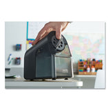 Model 1670 School Pro Classroom Electric Pencil Sharpener, Ac-powered, 4 X 7.5 X 7.5, Black-gray-smoke