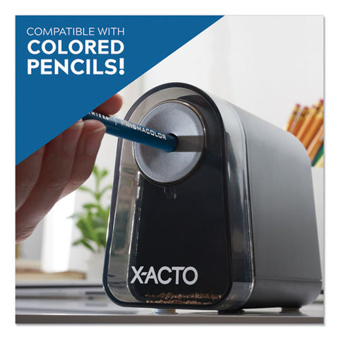 Model 19501 Mighty Mite Home Office Electric Pencil Sharpener, Ac-powered, 3.5 X 5.5 X 4.5, Black-gray-smoke