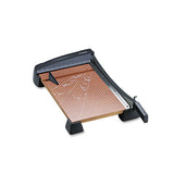 Heavy-duty Wood Base Guillotine Trimmer, 15 Sheets, 12" X 18"