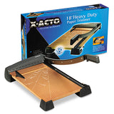 Heavy-duty Wood Base Guillotine Trimmer, 15 Sheets, 12" X 18"