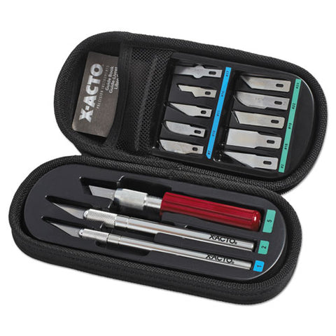 Knife Set, 3 Knives, 10 Blades, Carrying Case