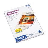 Premium Matte Presentation Paper, 9 Mil, 8.5 X 11, Matte Bright White, 50-pack