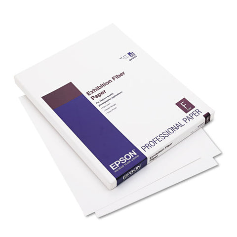 Exhibition Fiber Paper, 13 Mil, 8.5 X 11, White, 25-pack