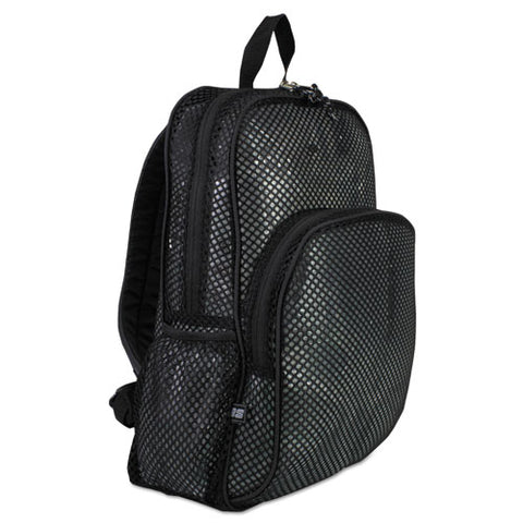 Mesh Backpack, 12 X 5 1-2 X 17 1-2, Black