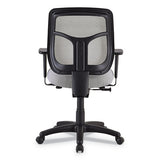Apollo Mid-back Mesh Chair, Silver Seat-silver Back, Black Base