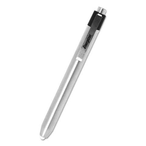 Led Pen Light, 2 Aaa Batteries (included), Silver-black