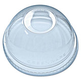 Lid,dome,plysty,w/hle,clr
