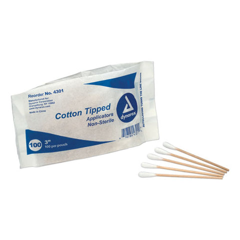 Refill F-smartcompliance Business Cabinet, Cotton-tipped Applicators,3"l,100-bg