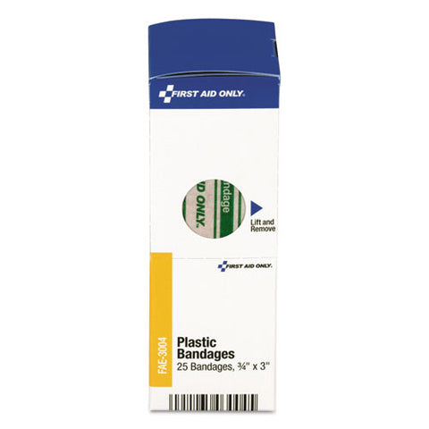 Smartcompliance Plastic Bandages, 3-4" X 3", 25-box