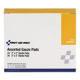 Gauze Pads, 2" X 2"; 3" X 3", 48-box