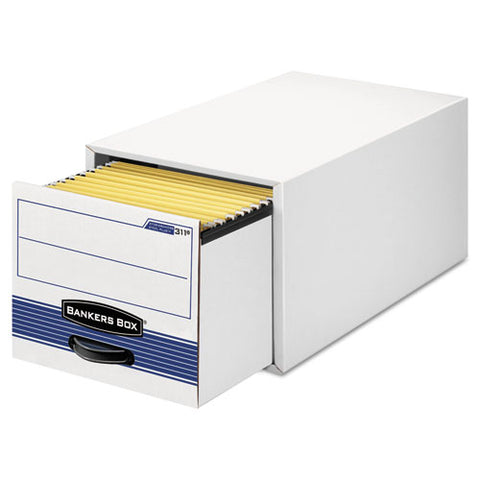 Stor-drawer Steel Plus Extra Space-savings Storage Drawers, Letter Files, 14" X 25.5" X 11.5", White-blue, 6-carton