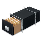 Staxonsteel Maximum Space-saving Storage Drawers, Legal Files, 17" X 25.5" X 11.13", Black, 6-carton