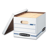 Stor-file Basic-duty Storage Boxes, Letter-legal Files, 12.5" X 16.25" X 10.5", White-blue, 12-carton