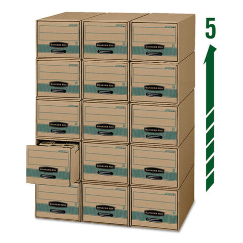 Stor-drawer Steel Plus Extra Space-savings Storage Drawers, Legal Files, 16.75" X 25.5" X 11.5", Kraft-green, 6-carton