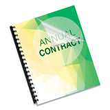 Crystals Presentation Covers With Square Corners, 11 X 8 1-2, Clear, 200-pack