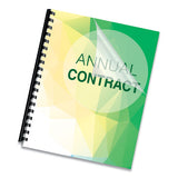 Crystals Presentation Covers With Square Corners, 11 X 8 1-2, Clear, 200-pack