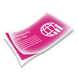 Laminating Pouches, 10 Mil, 3.75" X 2.25", Gloss Clear, 100-pack