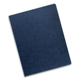 Linen Texture Binding System Covers, 11-1-4 X 8-3-4, Navy, 200-pack