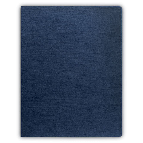 Linen Texture Binding System Covers, 11-1-4 X 8-3-4, Navy, 200-pack