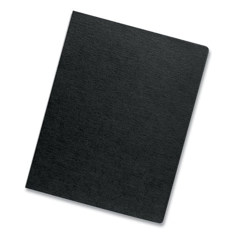 Linen Texture Binding System Covers, 11-1-4 X 8-3-4, Black, 200-pack