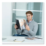 Executive Leather-like Presentation Cover, Round, 11-1-4 X 8-3-4, Black, 50-pk