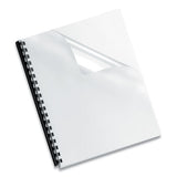 Crystals Presentation Covers With Round Corners, 11 1-4 X 8 3-4, Clear, 25-pack