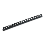 Plastic Comb Bindings, 1-2" Dia, 90 Sheet Capacity, Navy Blue, 100 Combs-pack