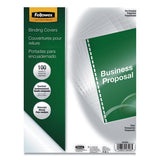 Crystals Presentation Covers W-round Corner, 11 1-4 X 8 3-4, Clear, 100-pack