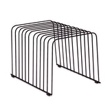 Wire Desktop Organizer, 11 Sections, Letter To Legal Size Files, 9" X 11.38" X 8", Black