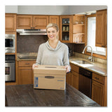 Smoothmove Maximum Strength Moving Boxes, Medium, Half Slotted Container (hsc), 18.5" X 12.25" X 12", Brown Kraft-blue, 8-pk