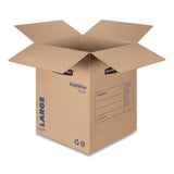 Smoothmove Basic Moving Boxes, Large, Regular Slotted Container (rsc), 18" X 18" X 24", Brown Kraft-blue, 15-carton