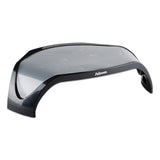 Smart Suites Corner Monitor Riser, For 21" Monitors, 18.5" X 12.5" X 3.88" To 5.13", Black-clear Frost, Supports 40 Lbs
