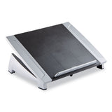 Office Suites Laptop Riser, 15.13" X 11.38" X 4.5" To 6.5", Black-silver, Supports 10 Lbs