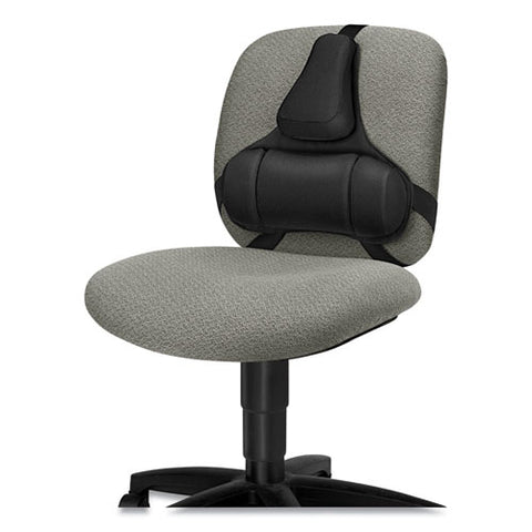 Professional Series Back Support, Memory Foam Cushion, 15w X 2d X 14.5h, Black
