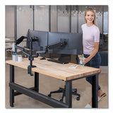 Platinum Series Triple Monitor Arm For 27" Monitors, 360 Deg Rotation, +85--20 Deg Tilt, 360 Deg Pan, Black, Supports 20 Lb