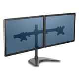Professional Series Freestanding Dual Horizontal Monitor Arm, For 30" Monitors, 35.75" X 11" X 18.25", Black, Supports 17 Lb