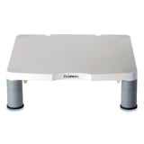 Standard Monitor Riser, For 21" Monitors, 13.38" X 13.63" X 2" To 4", Platinum-graphite, Supports 60 Lbs