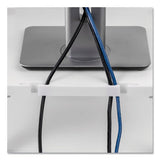 Standard Monitor Riser, For 21" Monitors, 13.38" X 13.63" X 2" To 4", Platinum-graphite, Supports 60 Lbs