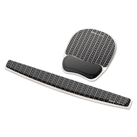 Photo Gel Wrist Rest With Microban, 18 1-2 X 2 5-16 X 3-4, Gray-white