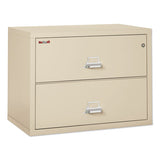 Two-drawer Lateral File, 37.5w X 22.13d X 27.75h, Ul Listed 350 Degree, Letter-legal, Parchment