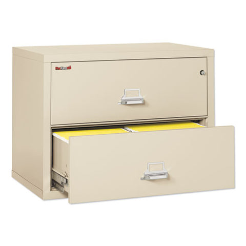 Two-drawer Lateral File, 37.5w X 22.13d X 27.75h, Ul Listed 350 Degree, Letter-legal, Parchment