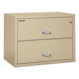 Two-drawer Lateral File, 37.5w X 22.13d X 27.75h, Ul Listed 350 Degree, Letter-legal, Parchment