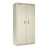 Storage Cabinet, 36w X 19 1-4d X 72h, Ul Listed 350 Degree, Parchment