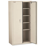 Storage Cabinet, 36w X 19 1-4d X 72h, Ul Listed 350 Degree, Parchment