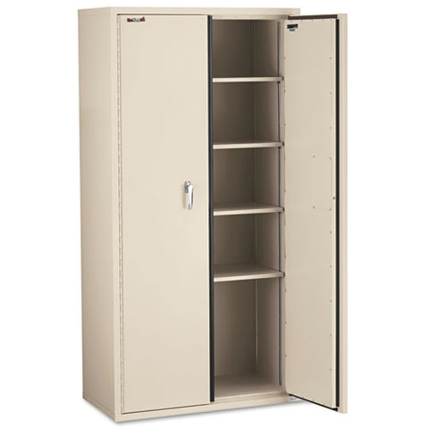Storage Cabinet, 36w X 19 1-4d X 72h, Ul Listed 350 Degree, Parchment