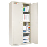 Storage Cabinet, 36w X 19 1-4d X 72h, Ul Listed 350 Degree, Parchment
